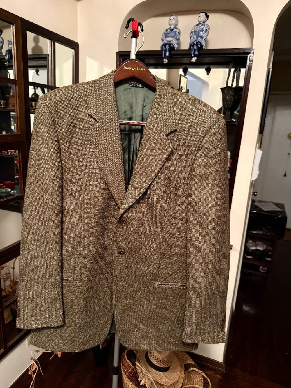 Dino Baldini Men Blazer Cloth by Ermenegildo Zegna Made in Italy Wool/Mohair L